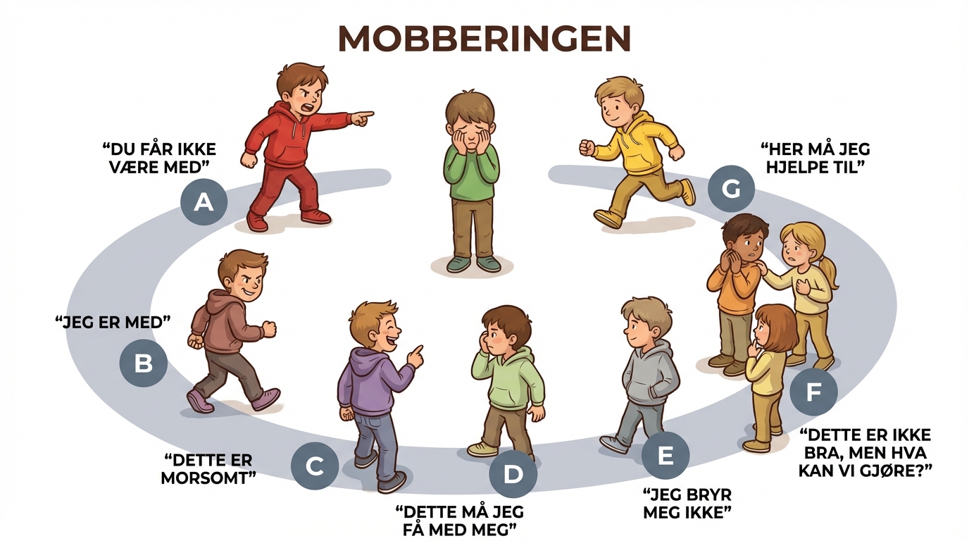 En visuell framstilling av "mobberingen".
